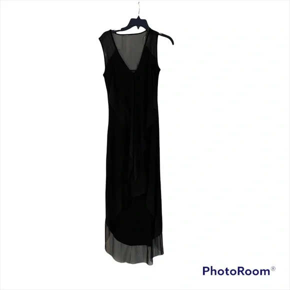 bcbg black high low dress High Slit Ball Gown main image 1